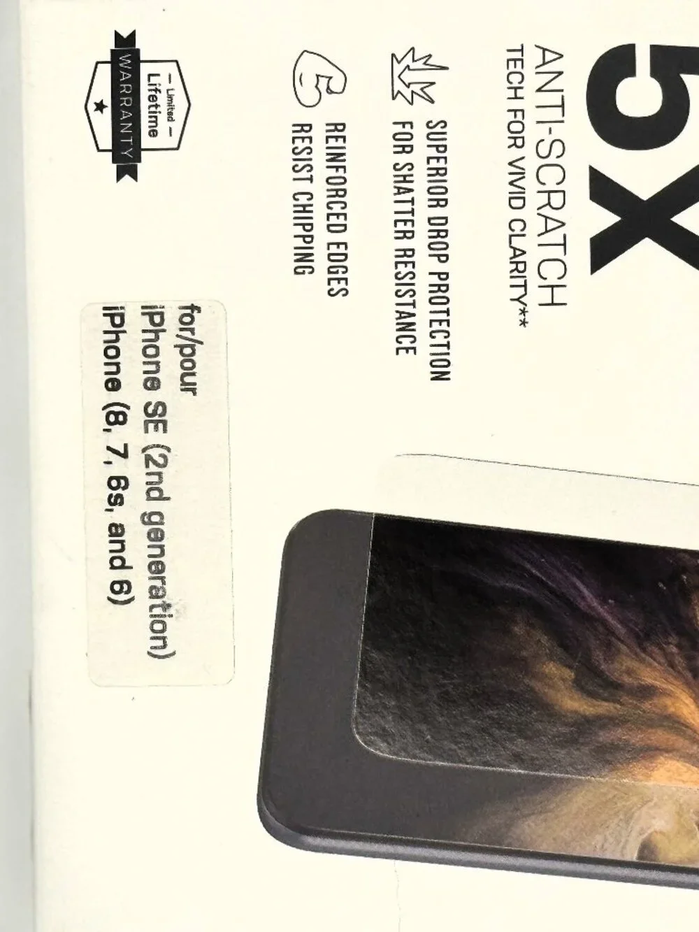 NIB OtterBox Amplify Glass Screen Protector for iPhone SE (2nd Gen) or 6/6s/7/8